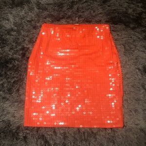Orange fancy skirt